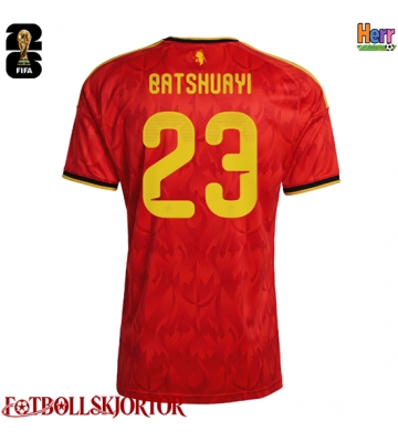 Belgien Michy Batshuayi #23 Hemmatröja VM 2026 Kortärmad